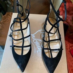 Christian Louboutin suede flats size 39